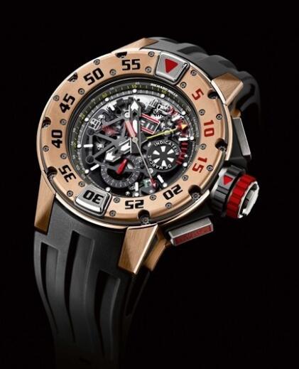 Replica Richard Mille RM 032 Automatic Winding Flyback Chronograph Diver's watch Red gold